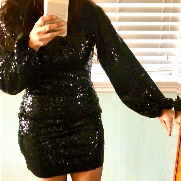 Black sequin mini - Picture 5 of 7